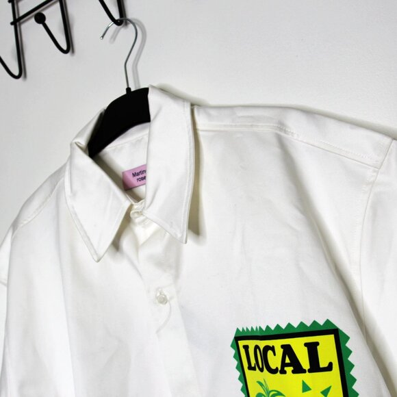 BNWT SS25 MARTINE ROSE LOCAL HERO SHIRT M - Picture 4 of 14